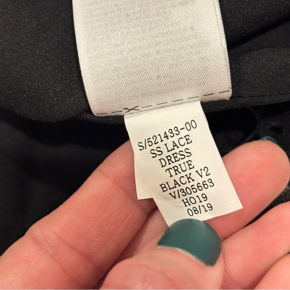 GAP Maternity Black Lace Short Sleeves Dress Evening and Casual Dress size S NWT - Picture 7 of 12